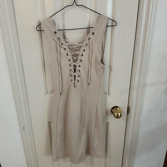 sweatshirt detailed corset dress bone colour - Picture 5 of 5